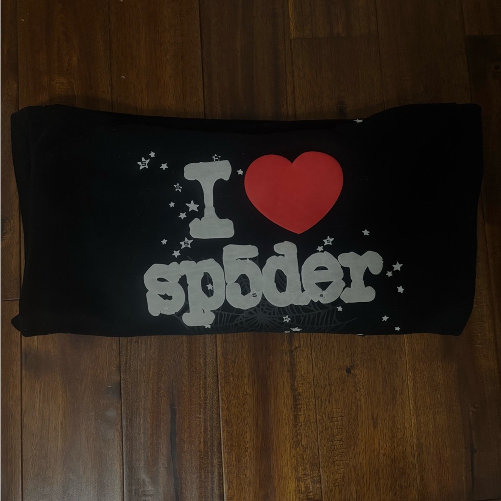 I ❤️ sp5der men’s hoodie